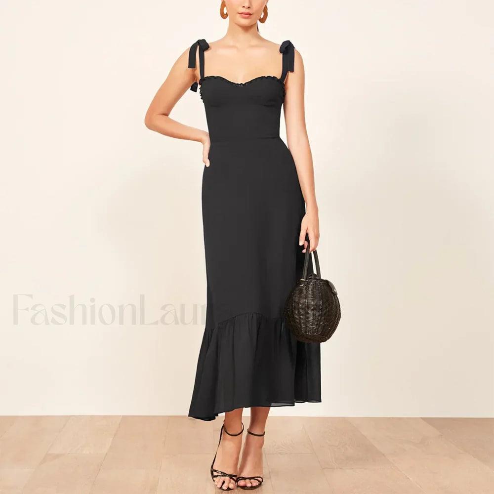 Sweetheart Tie Strap Floral Dress color 3 / S