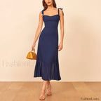 Sweetheart Tie Strap Floral Dress color 10 / S