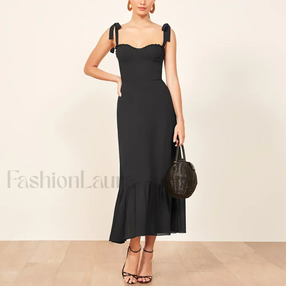 Sweetheart Tie Strap Floral Dress color 3 / S