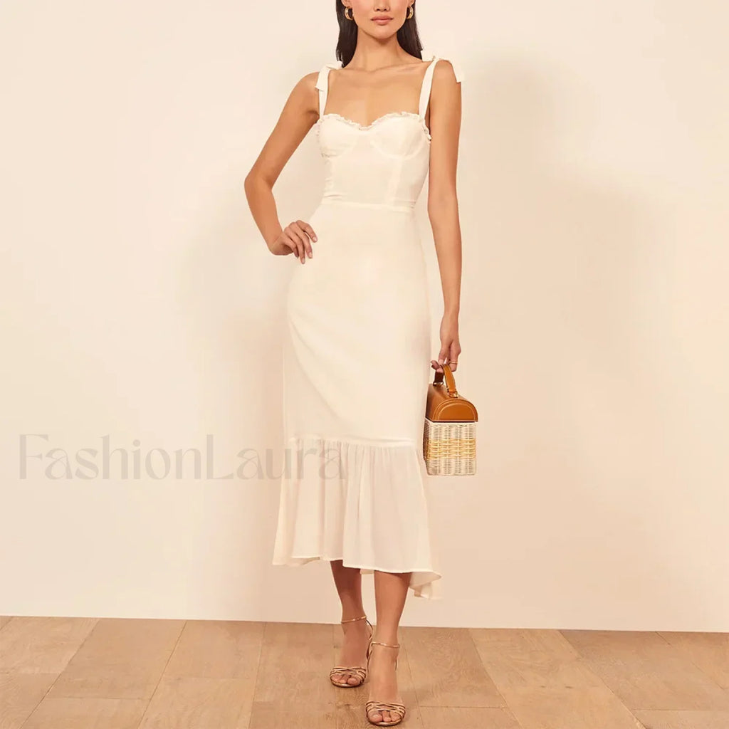 Sweetheart Tie Strap Floral Dress color 8 / S