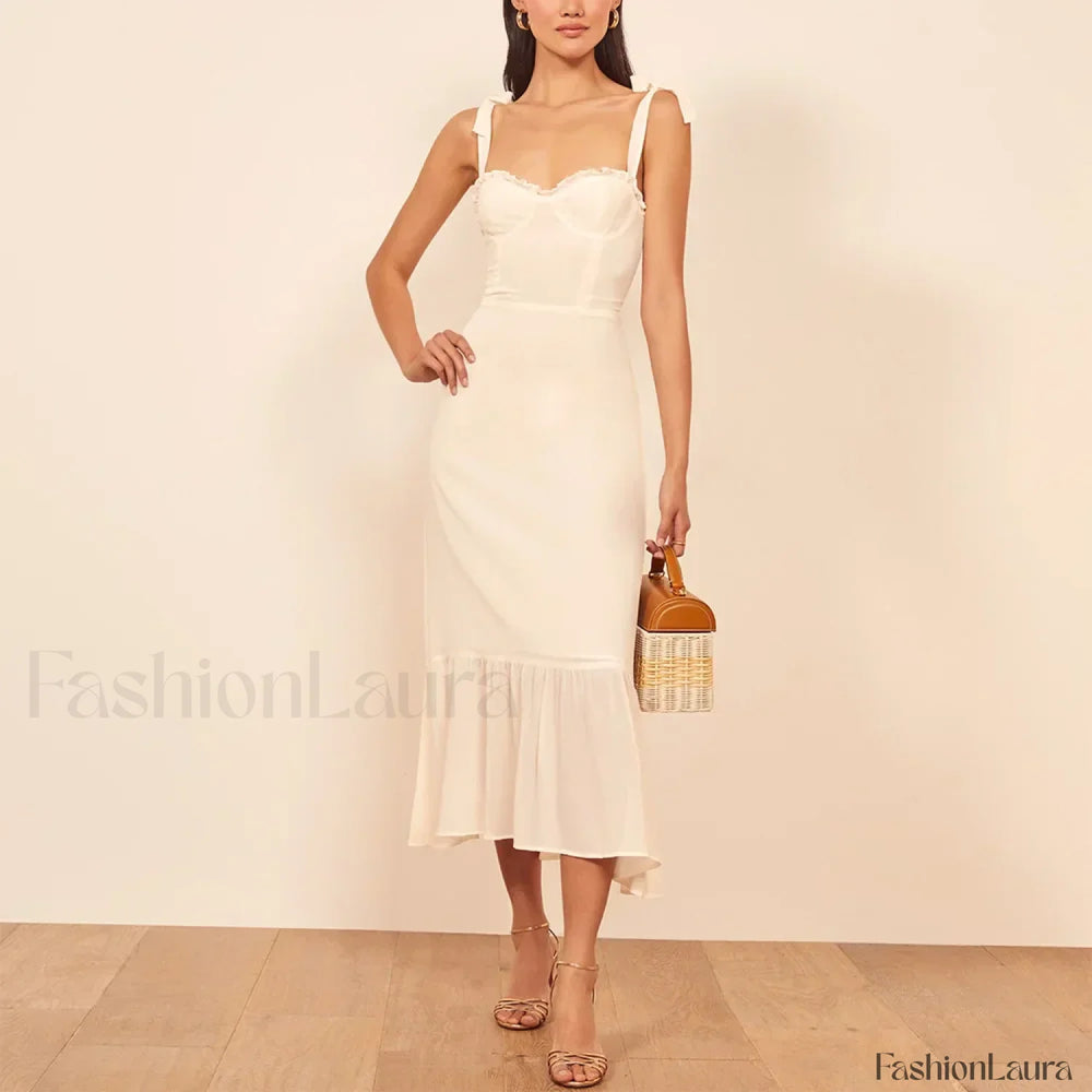 Sweetheart Tie Strap Floral Dress color 8 / S