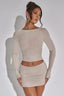 Tani Mini Stylish Skirt Set S / Nude