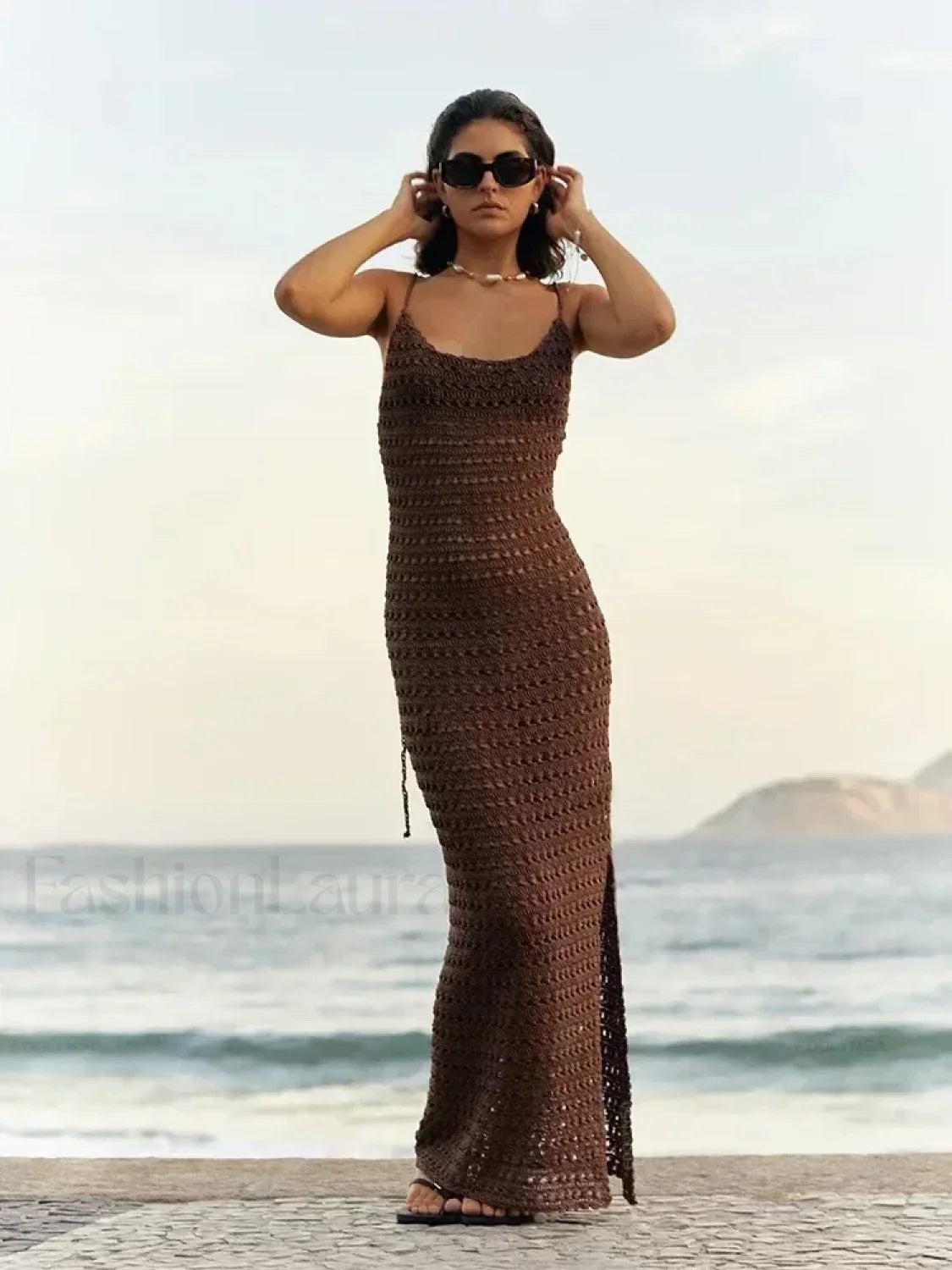 Tassel Spaghetti Strap Maxi Cover Up Secondary image