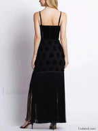 Tassel Strap Backless Maxi Dress