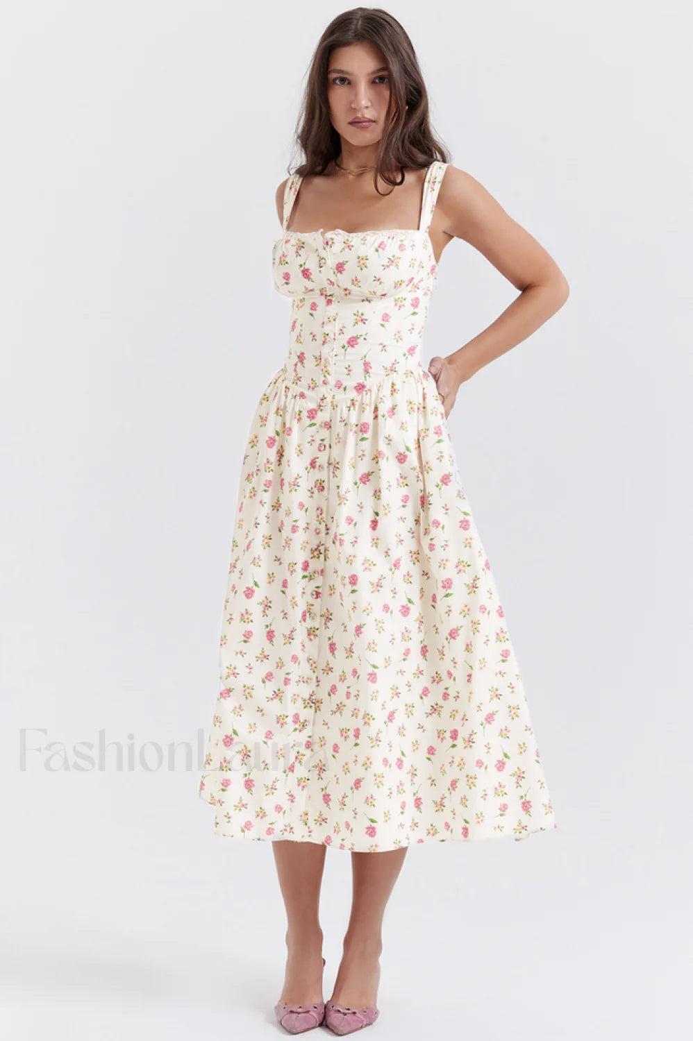 Tatiana Rose Stylish Print Midi Sundress