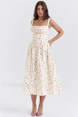 Tatiana Rose Stylish Print Midi Sundress