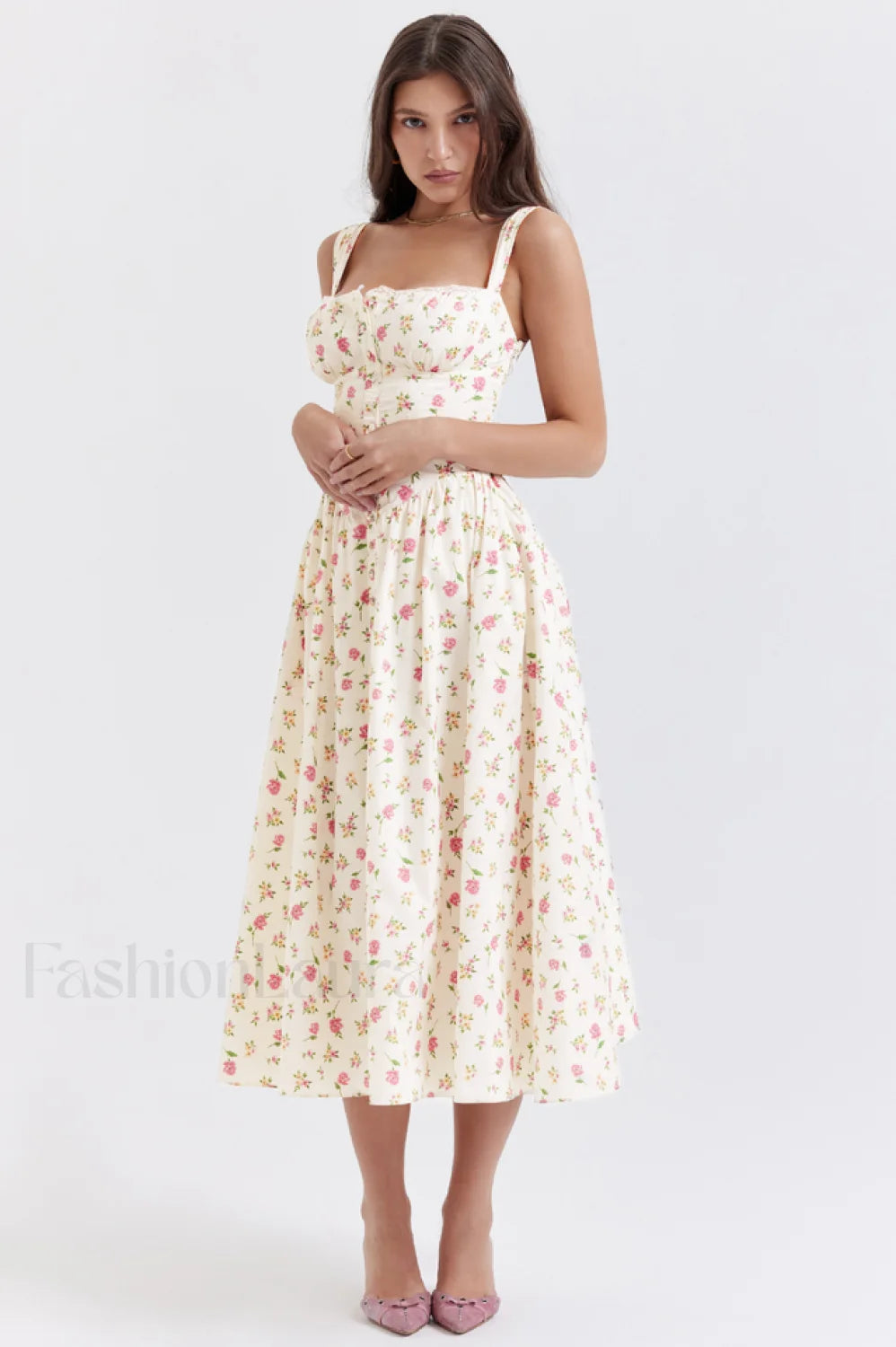 Tatiana Rose Stylish Print Midi Sundress