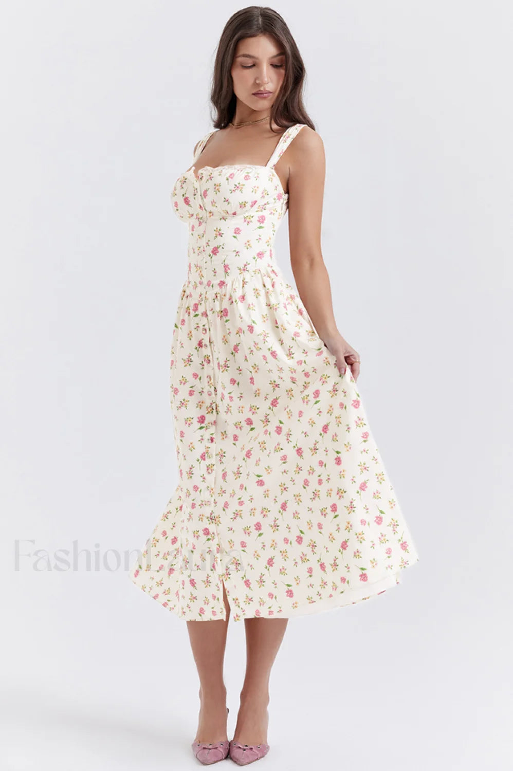 Tatiana Rose Stylish Print Midi Sundress