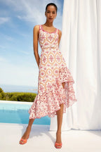 Tatyana Elegant Dress S / Orange/Fuchsia Fruition