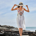 Tencel Slub Long Sleeve Cover Up WHITE / One Size