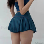 Tennis Pleated Sports Skirt Green / S