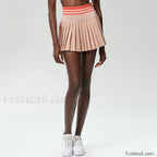 Tennis Pleated Sporty Pocket Skirt Pink / S