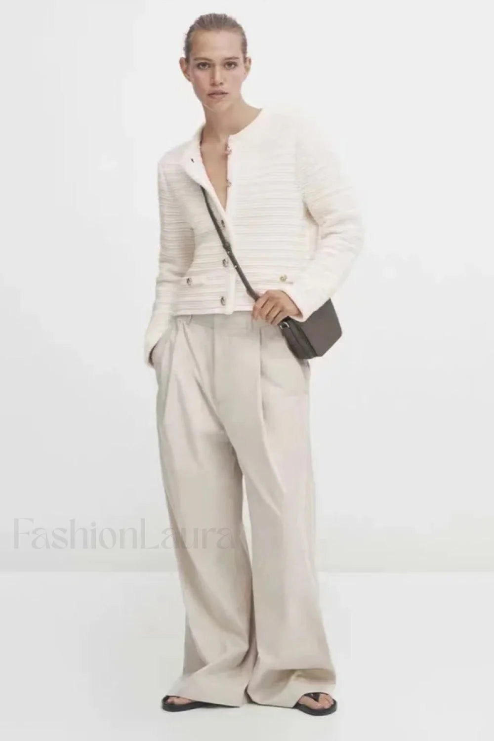 Textured Knit Button Cardigan Secondary image