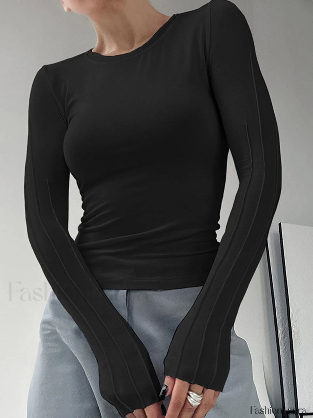 That One Long Sleeve Shirt Black / XS T Shirts