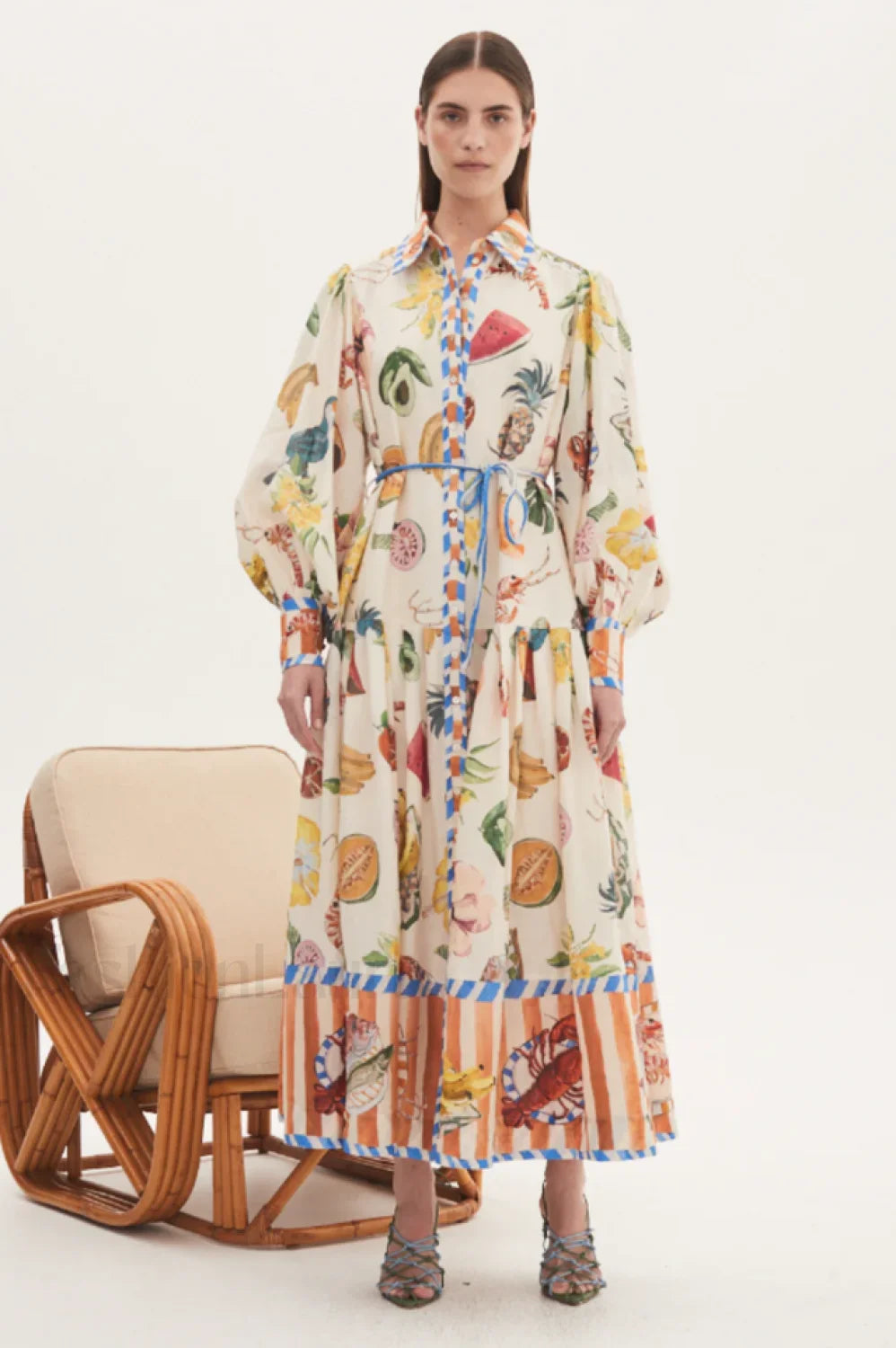 Theo Elegant Shirtdress S / Multi Color Main image