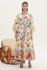 Theo Elegant Shirtdress S / Multi Color