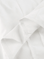 Tie Design White Cropped Blouse Shirts