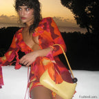 Tie Dye Ruffled Floral Dress