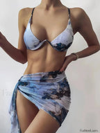 Tie Dye Shoulder Strap Three Piece Set S7Black / S
