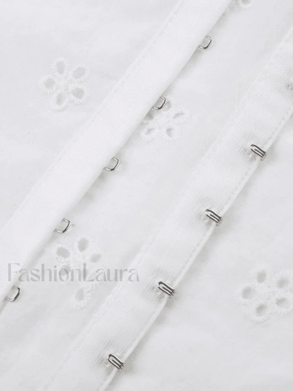 Tie Up Broderie Lace Bandeau Top Tops&Tees