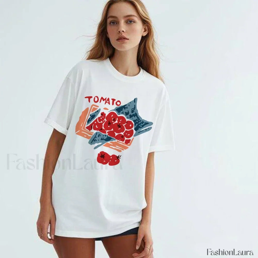 Tomato Vegetable Raccoon Meme Vintage T Shirt