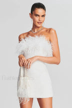 Torin Sequin Stylish Feather Dress
