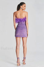 Torin Sequin Stylish Feather Dress