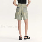 Trendy Bermuda Denim Street Style Short