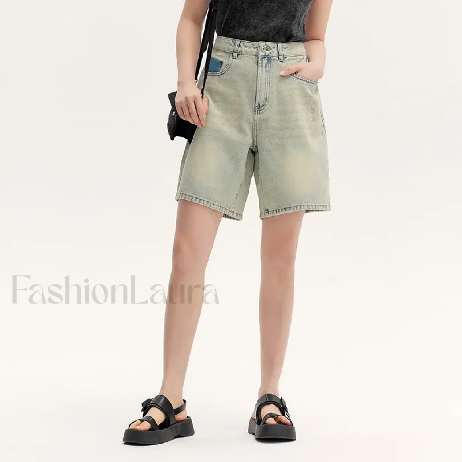 Trendy Bermuda Denim Street Style Short Main image