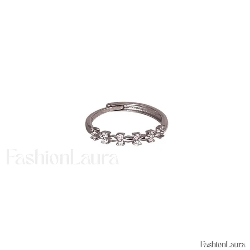 Trendy Fine Geometric Accessories Jewelry Ring resizable / Sliver