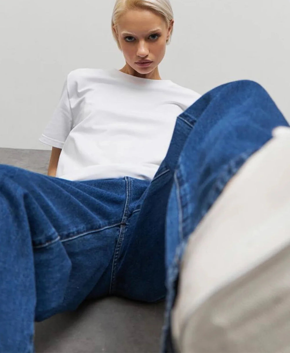 Trendy Solid Cotton T Shirt White / M