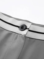 Tube Top Two Piece Contrast Waistband Pants Set Pant Sets
