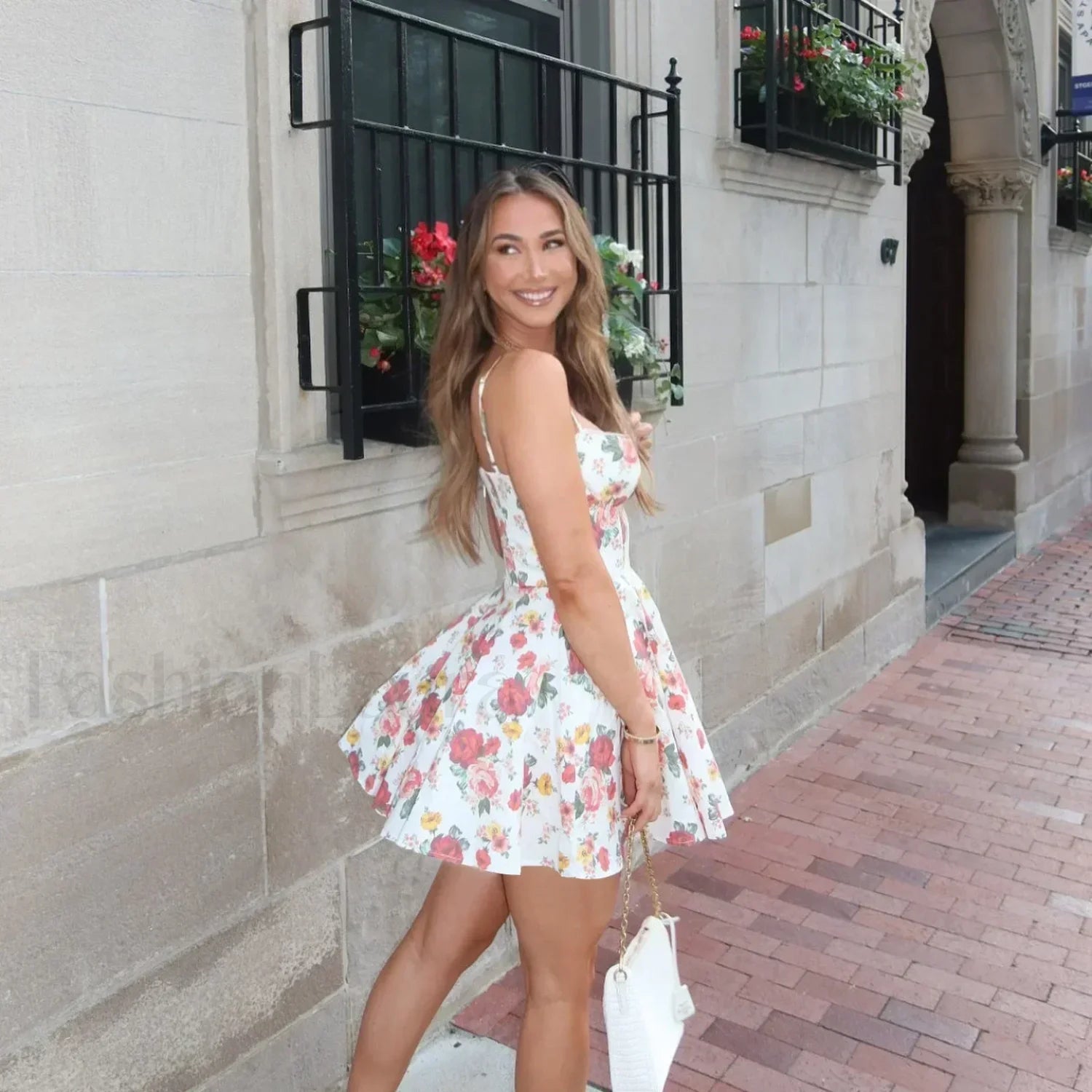 Tulle A Line Casual Floral Dress