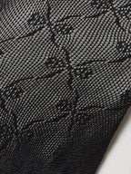 Tulle Sheer Tights With Bow Pattern Socks