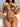 Tummy Cut Wrinkled Thong Cross One Piece Secondary image