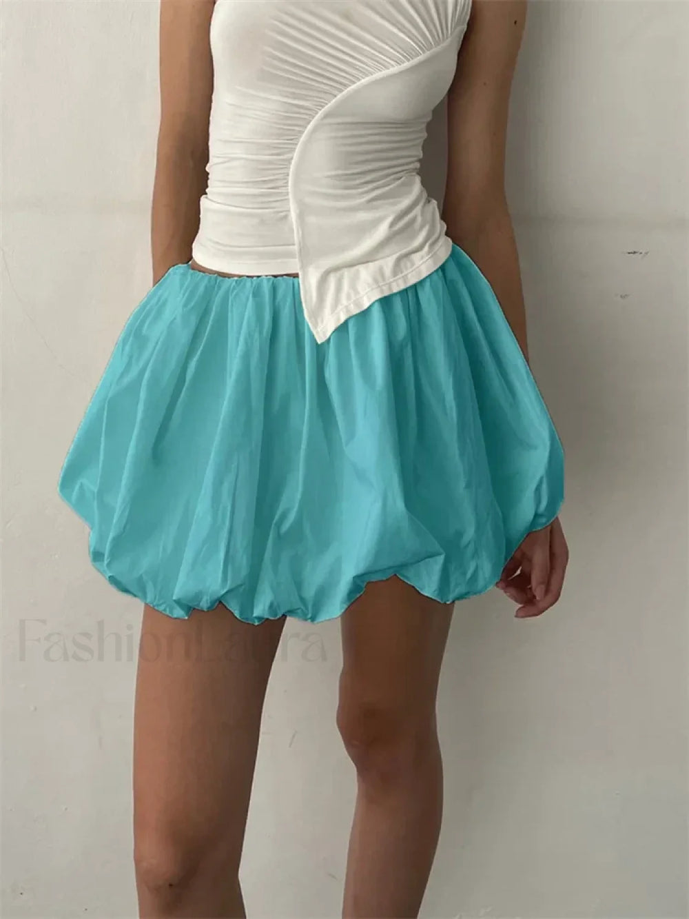 Tutu Loose Fit Mini Skirt TURQUOISE / S