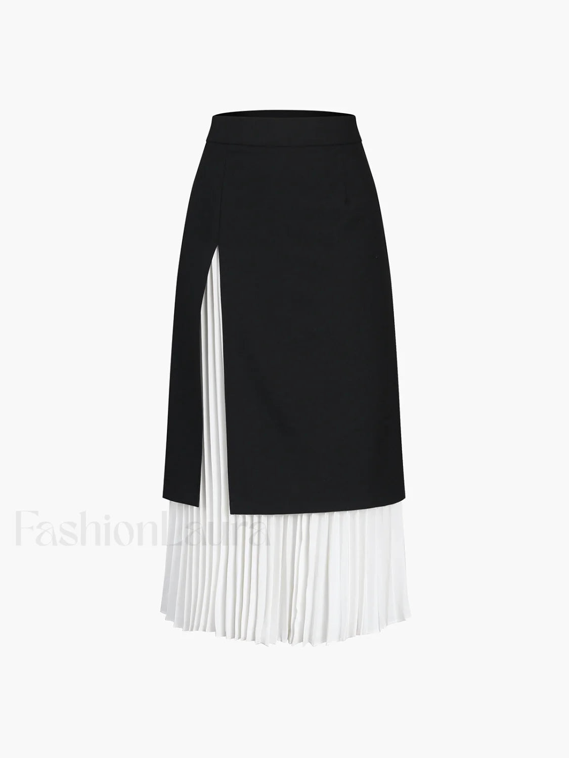 Two Tone Pleated Long Skirt Secondary image