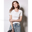 U neck Slim Fit Pullover Cotton T Shirt Beige / S