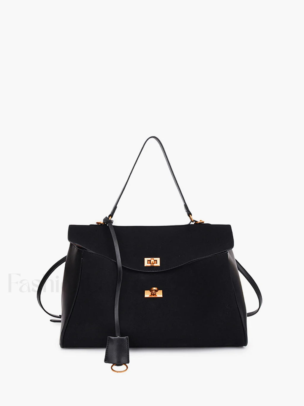 Utility Large Capacity Flap Shoulder Bag Black / One Size Bag