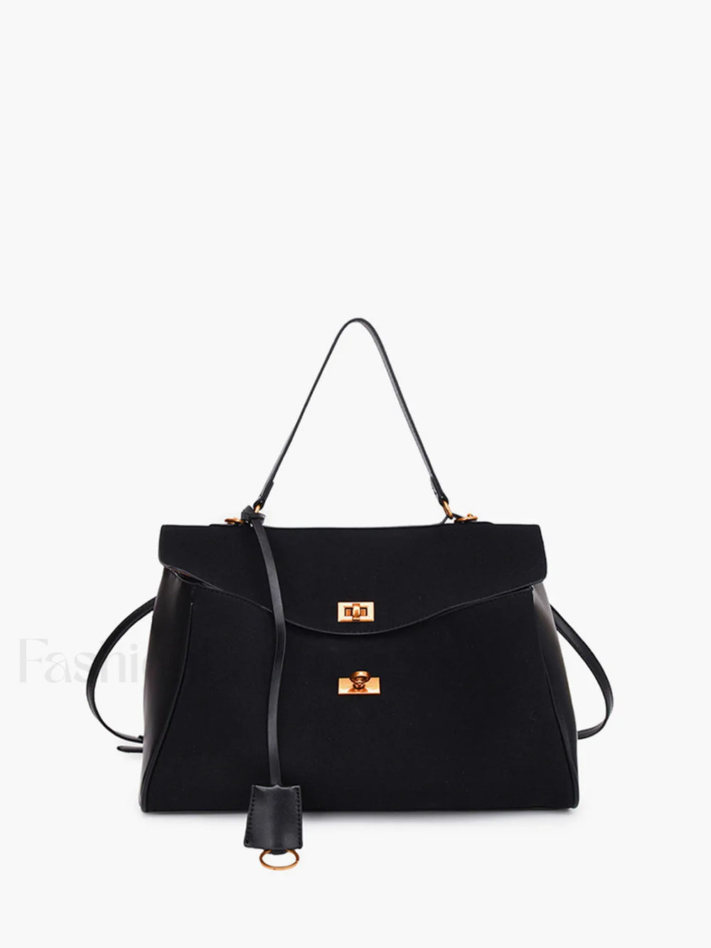 Utility Large Capacity Flap Shoulder Bag Black / One Size Bag