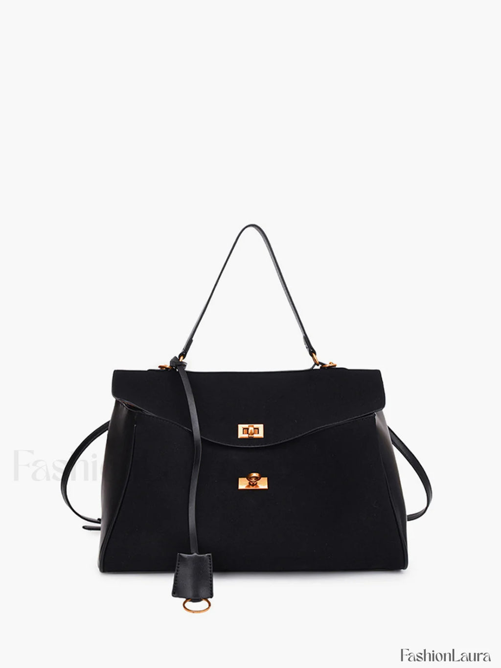 Utility Large Capacity Flap Shoulder Bag Black / One Size Bag