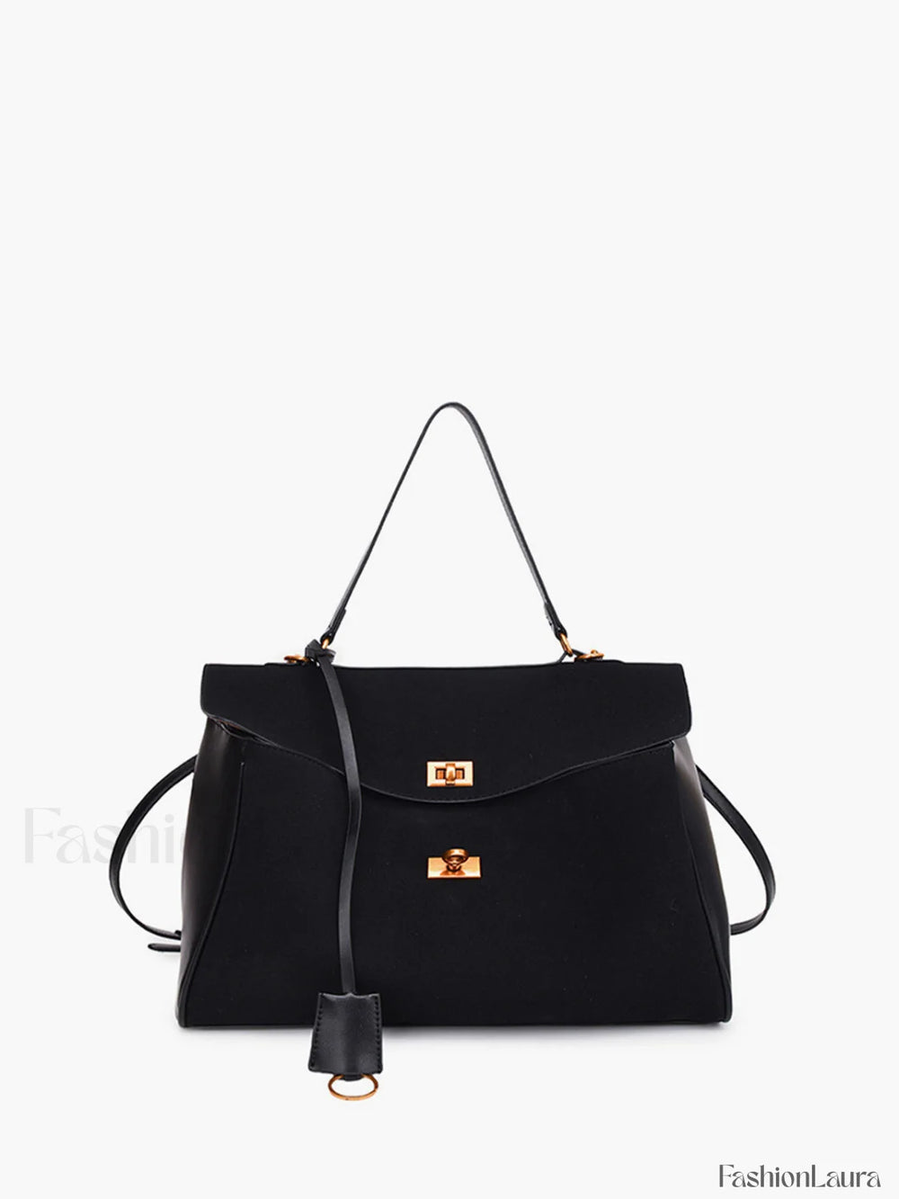 Utility Large Capacity Flap Shoulder Bag Black / One Size Bag