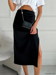 Utility Ruched Midi Skirt Skirts