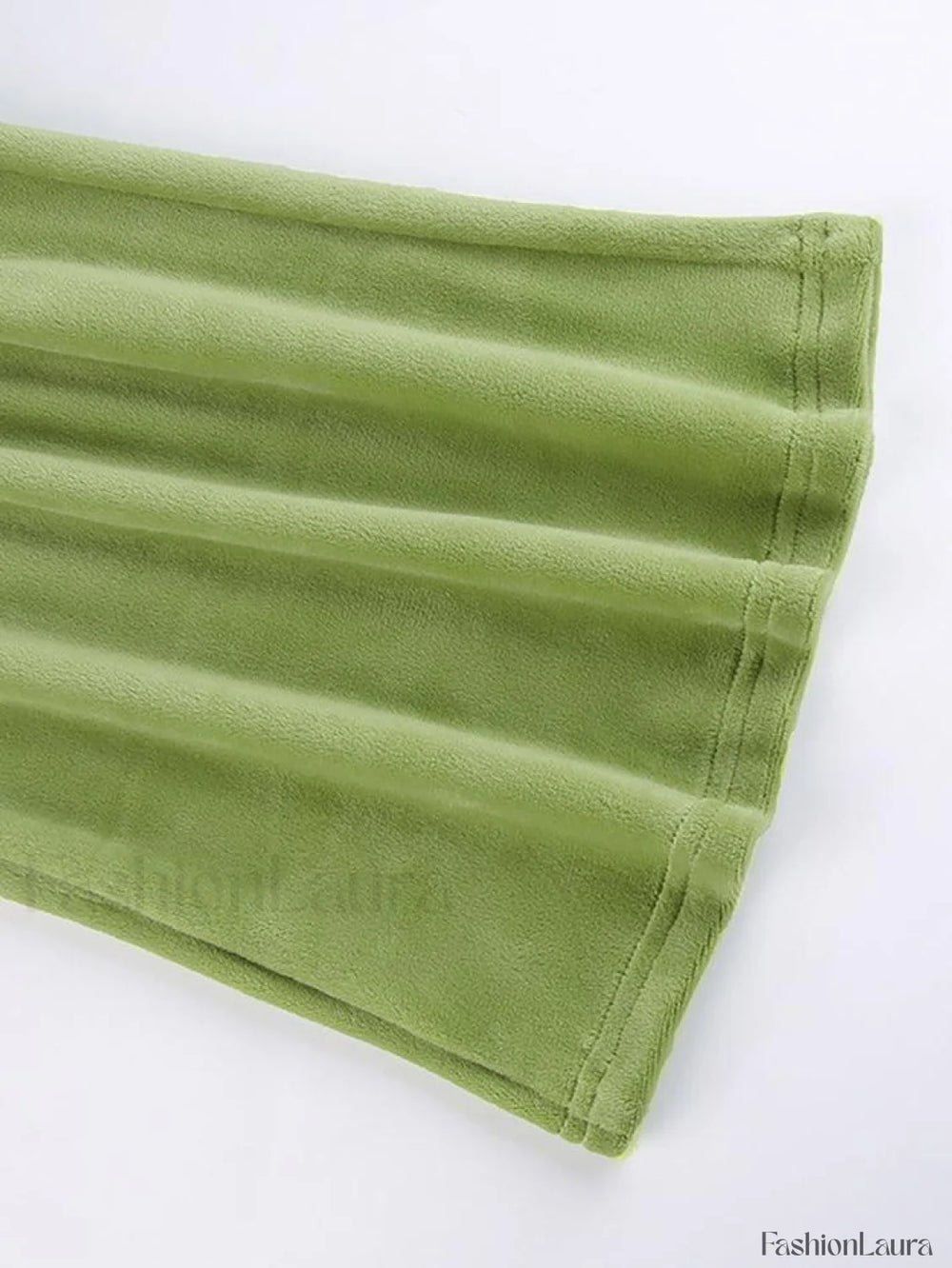 Velvet Solid Flare Leg Pants Pants