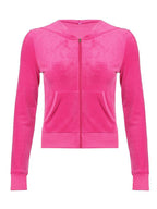 Velvet Zip Up Hoodie Sweatshirts & Hoodies L