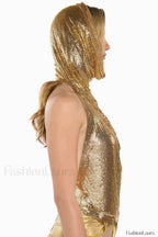 Venus Hoodie Stylish Metallic Top