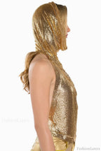 Venus Hoodie Stylish Metallic Top
