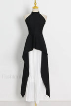 Victoria Layered Stylish Halter Gown Set