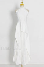 Victoria Layered Stylish Halter Gown Set
