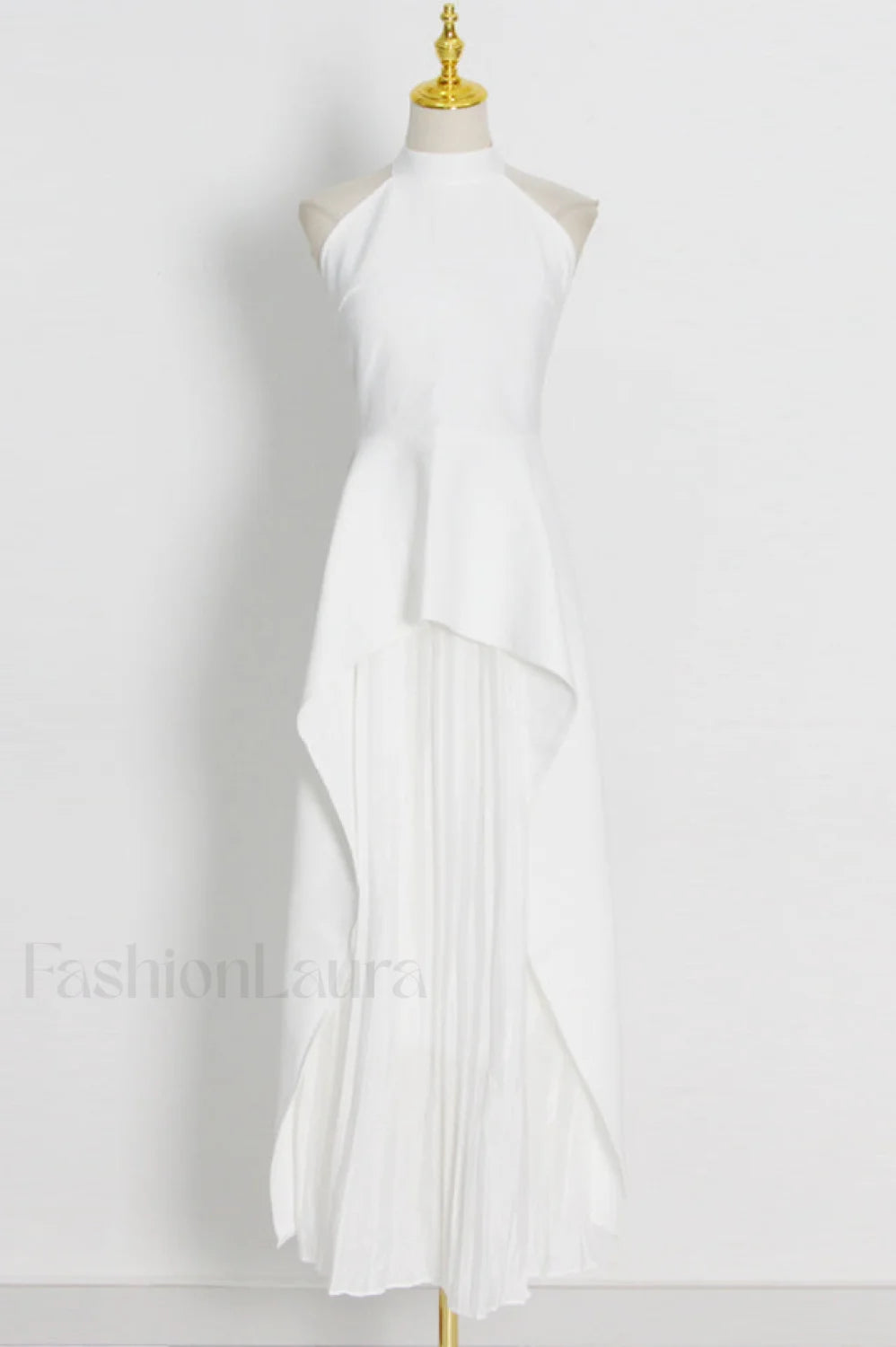 Victoria Layered Stylish Halter Gown Set